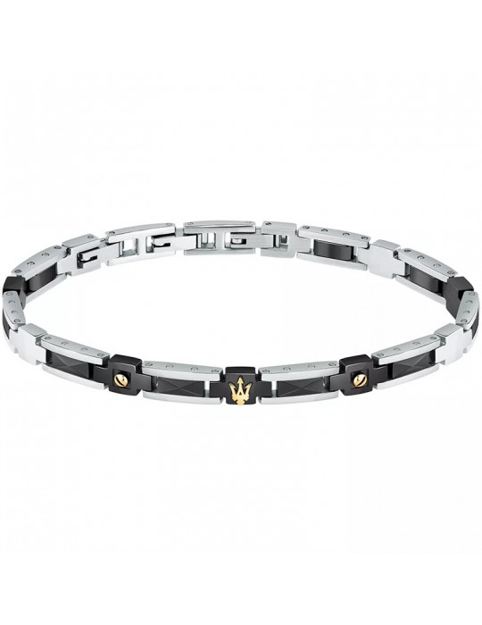 Maserati Bracelet - Ceramic - Steel - PVD Gold - Ceramic-JM423ATZ30