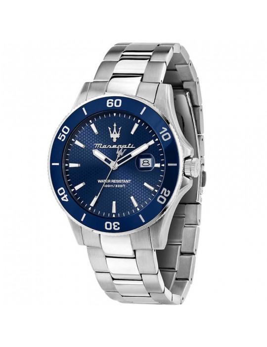 Maserati Men's Watch - Competizione - Silver-43mm-Blue-R8853100036