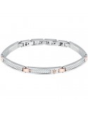 Bracciale Maserati - Iconic - Acciaio - Giunture Rose Gold -JM423AVD23