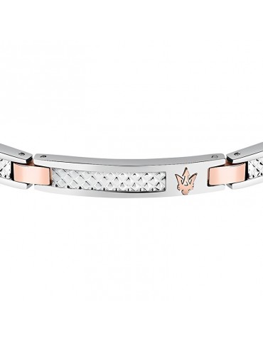 Maserati bracelet - Iconic - Steel - Rose Gold joints -JM423AVD23 2