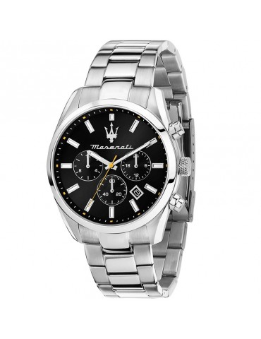 Orologio Maserati - Attrazione-Cronografo-Nero-43mm-Argento-R8853151010