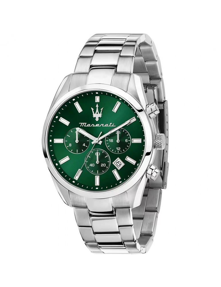 Watch Maserati-Attratti-Cronografo-Silver-43mm-Verde-R8853151011