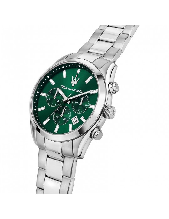 Orologio Maserati-Attrazione-Cronografo-Silver-43mm-Verde-R8853151011