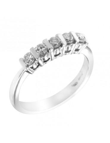 Anello Salvini - Veretta - Oro Bianco - Diamanti 0,36 ct - SVM40408