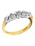 Salvini Ring - Veretta in 18K Yellow Gold with Natural Diamonds 0.61 ct - 0