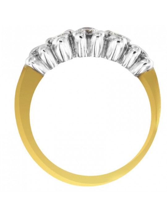 Salvini Ring - Veretta in 18K Yellow Gold with Natural Diamonds 0.61 ct - 0