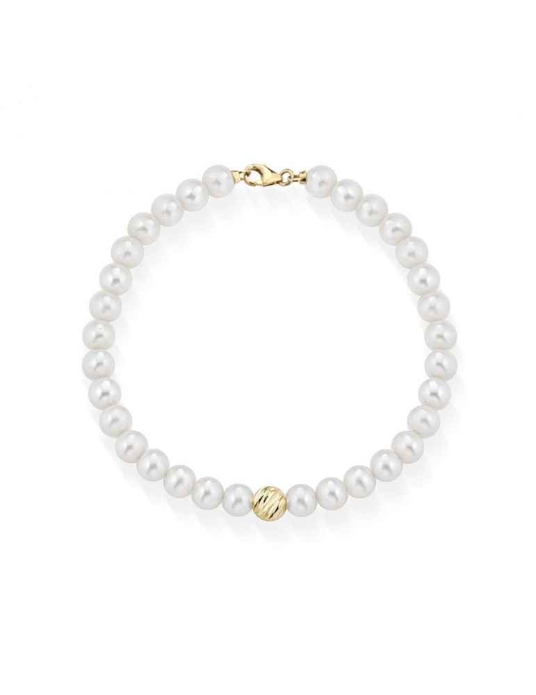 Bracciale Lelune Starlight - Perle Freshwater 4,5-5mm - Oro - LLBR013502