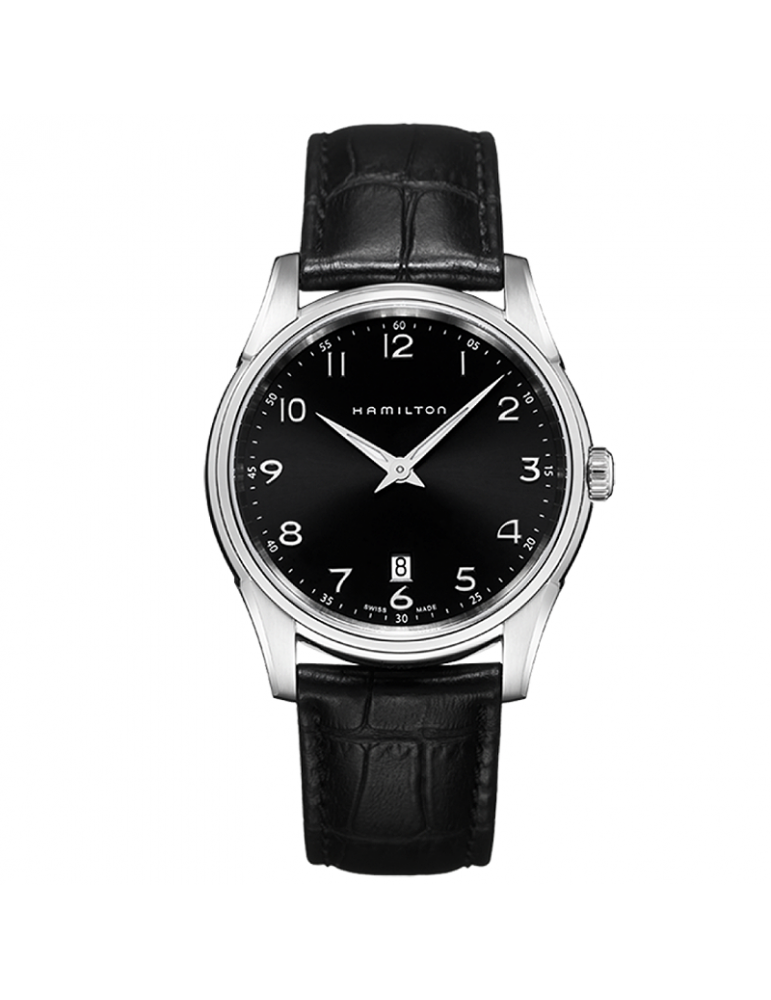 Orologio Hamilton - Jazzmaster Thinline Quarzo 42mm Nero - H38511733