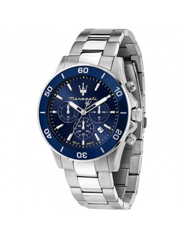 Orologio Maserati - Competizione - Silver - 43mm - Blu - R8873600002