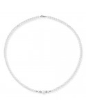 Lelune Young Necklace - with 4.5-5  6-6.5mm Freshwater Pearls and 18K White Gold Spheres - 0