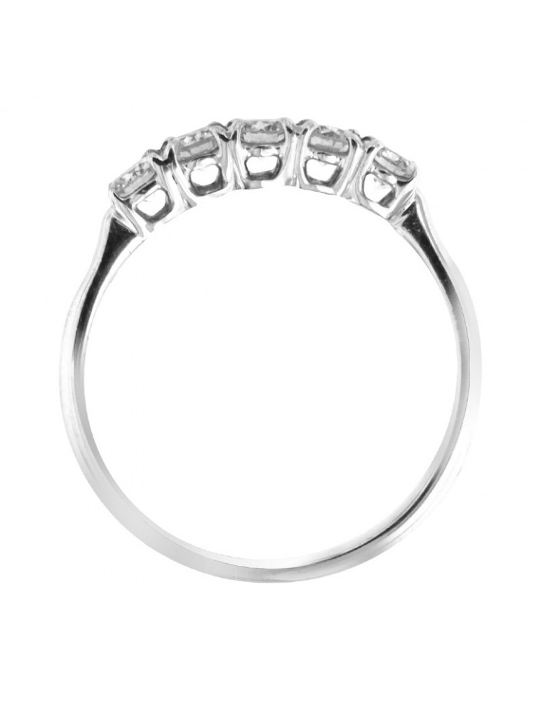 Anello Salvini - Veretta - Oro Bianco 18 carati - Diamanti Naturali 0,54 ct