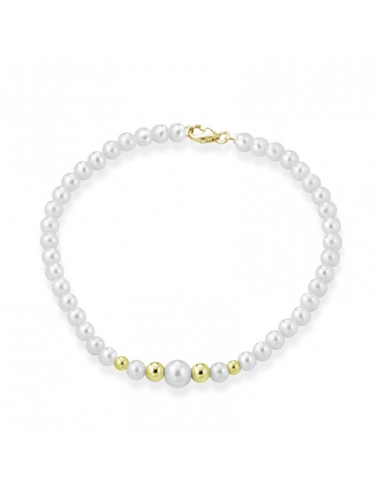 Bracciale Lelune Young - Perle Freshwater - Sfere - Oro - LLBR2922