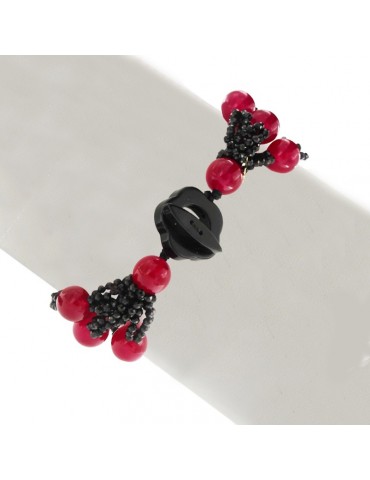 Bracciale Rajola - Diva - Giada Bordeaux - Spinelli Neri - 541813018J1 2