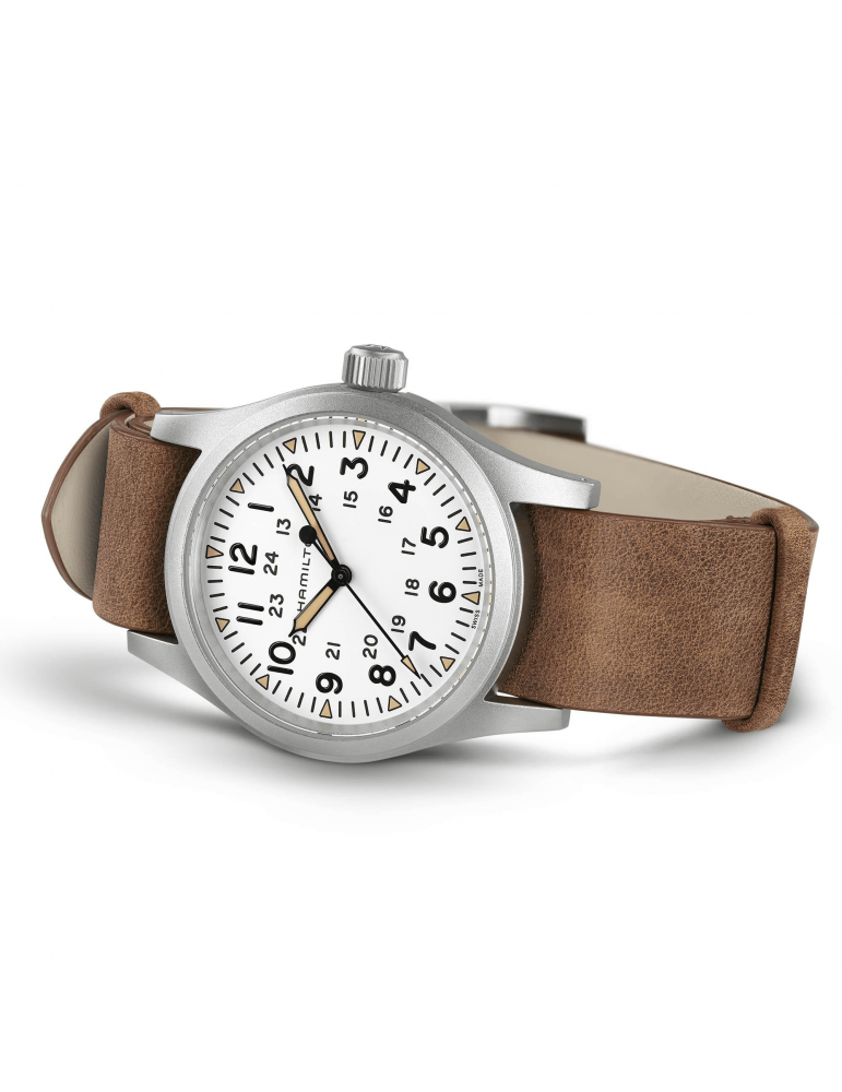 Hamilton Men's Watch - Khaki Field Mechanical 38mm Brown White - 0
