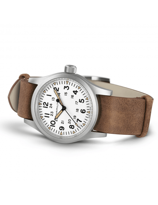 Hamilton Men's Watch - Khaki Field Mechanical 38mm Brown White - 0