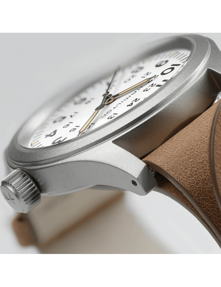 Hamilton Men's Watch - Khaki Field Mechanical 38mm Brown White - 0