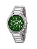 Maserati Watch - Style - Chronograph - Silver-45mm-Green-R8873642011
