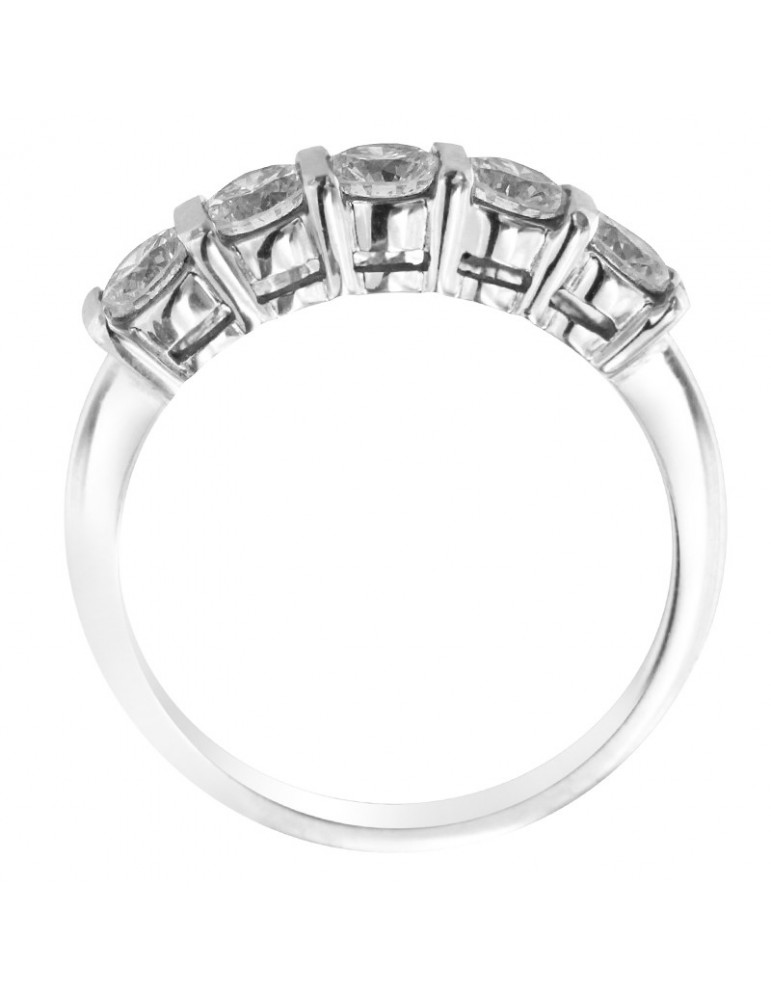 Anello Salvini - Veretta - Oro Bianco 18 carati - Diamanti 1,00 ct