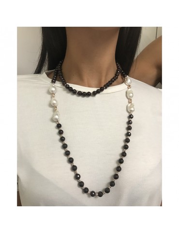 Collana Rajola da Donna - Vita - Lunga -Granato-Perle Barocche-5465815 2