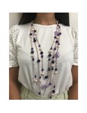 Rajola necklace - Paradise - Multistrand - Pearls - Amethyst - 542895