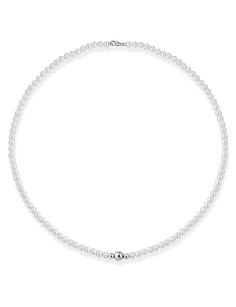 Collana Lelune Young - Perle Freshwater 4.5-5 mm - Sfere - Oro - LLNK290