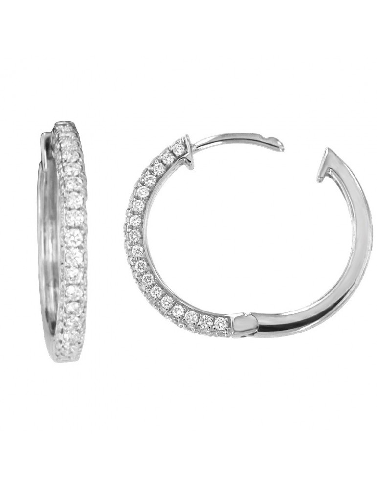 Orecchini Giorgio Visconti - Cerchietto - Oro - Diamanti Bianchi 0,50 ct