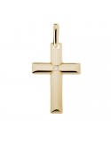 Chimento Pendant - Tradition Gold Sacred Images Cross in 18K Yellow Gold - 0
