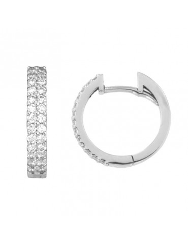 Orecchini Giorgio Visconti - Cerchietto - Oro - Diamanti 0,37 ct - BB39038
