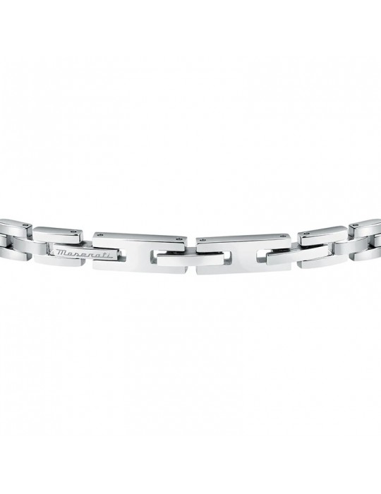 Bracciale Maserati - Diamonds - Acciaio -Barra Blu-Diamante-JM423ATY17