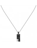 Maserati Necklace - Ceramic - Steel-Pendant-Black Ceramic-JM423ATZ27