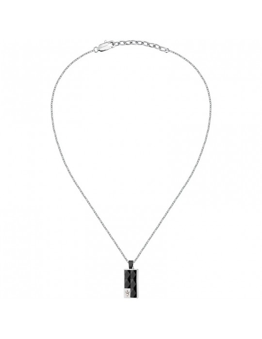Collana Maserati - Ceramic - Acciaio-Pendente-Ceramica Nera-JM423ATZ27