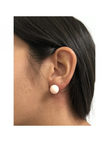 Coral Tpu Super Value *** 14,6 Mm Enorme Orecchino A Perno Con