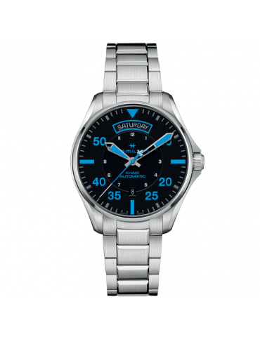 HAMILTON KHAKI AVIATION KHAKI PILOT DAY-DATE - AIR ZERMATT CAR WATCH - 0