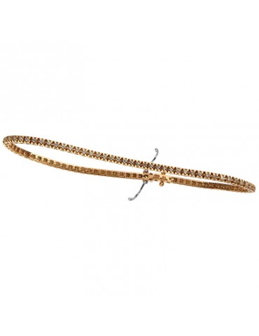 Bracciale Tennis Davite&Delucchi - Oro Rosa 18 Carati - Diamanti 0,50 ct