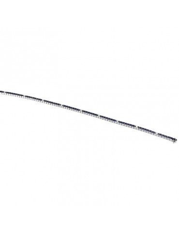 Davite&Delucchi Tennis Bracelet - in 18K White Gold with White Diamonds and 1.15 ct Blue Sapphires - 0 2