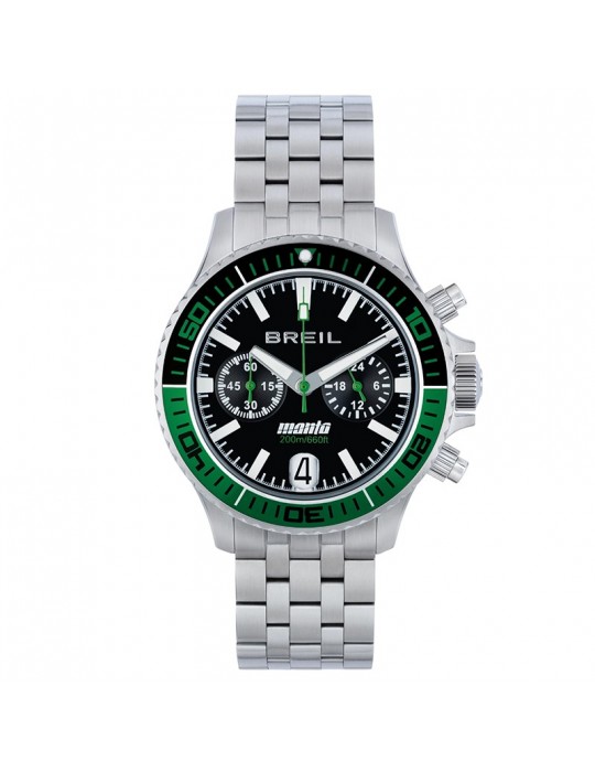 Breil watch - Manta P.R.O. - Silver - 42mm - Green - Black - TW2014