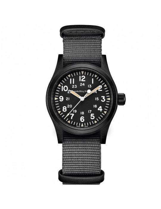 Orologio Hamilton - Khaki Field Mechanical 38mm Nero - H69409930