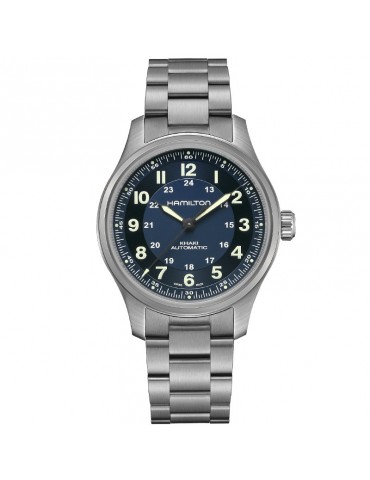 Orologio Hamilton - Khaki Field Titanium Automatico 42mm Blu - H70545140