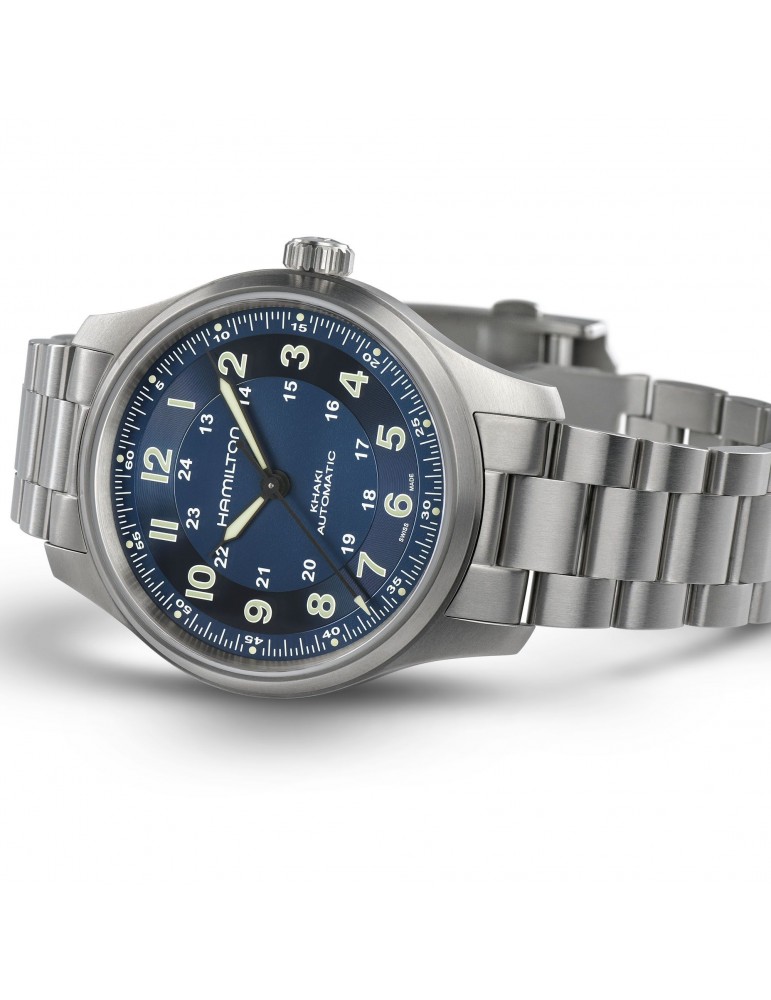 Hamilton Men's Watch - Khaki Field Titanium Automatic 42mm Blue - 0