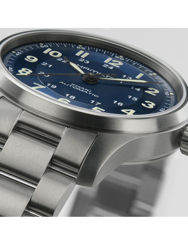Hamilton Men's Watch - Khaki Field Titanium Automatic 42mm Blue - 0