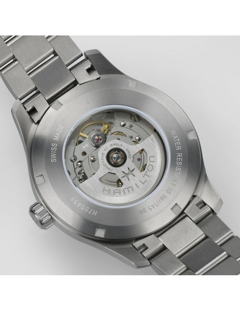 Orologio Hamilton - Khaki Field Titanium Automatico 42mm Blu - H70545140