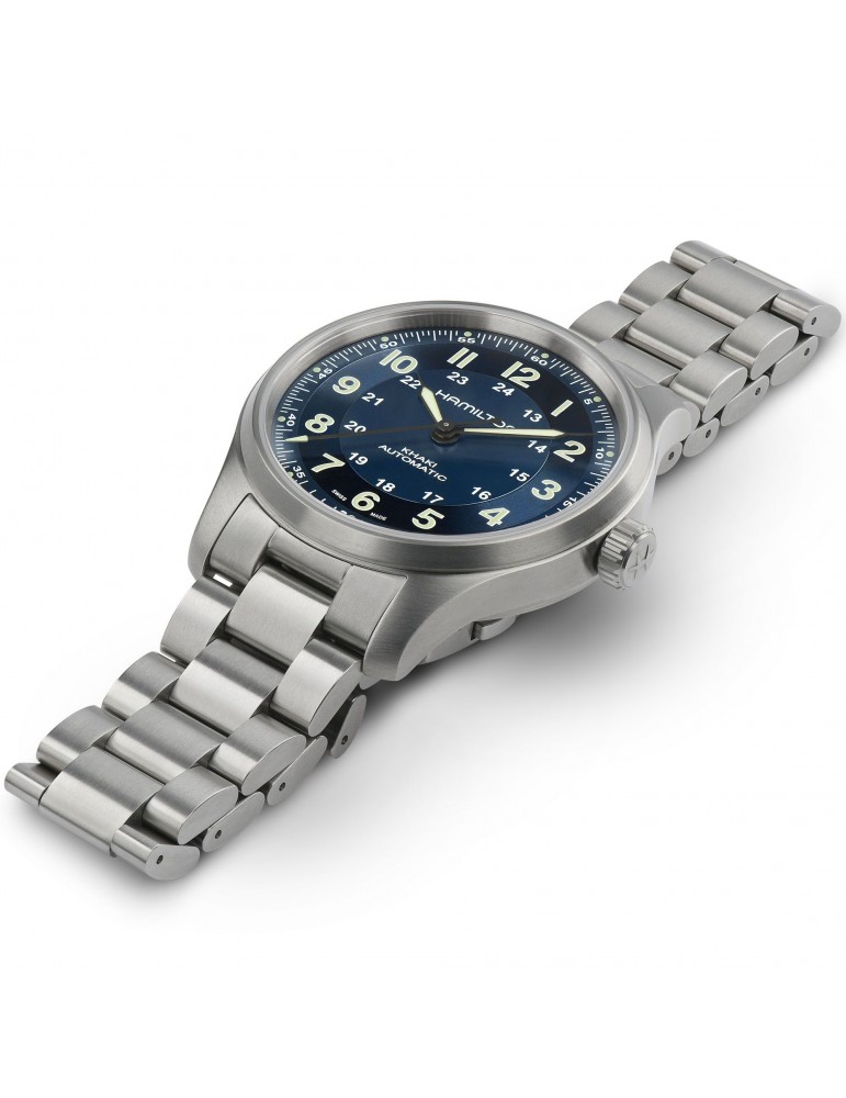 Hamilton Men's Watch - Khaki Field Titanium Automatic 42mm Blue - 0