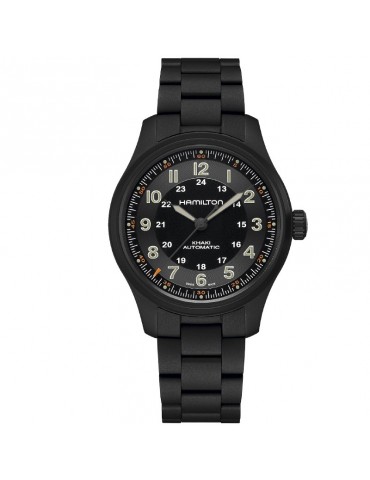 Orologio Hamilton - Khaki Field Titanium Automatico 42mm Nero - H70665130