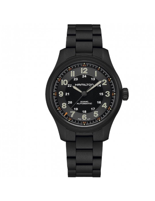 Hamilton Men's Watch - Khaki Field Titanium Automatic 42mm Black - 0