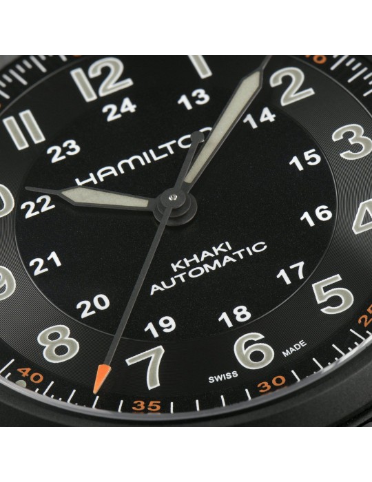 Orologio Hamilton - Khaki Field Titanium Automatico 42mm Nero - H70665130