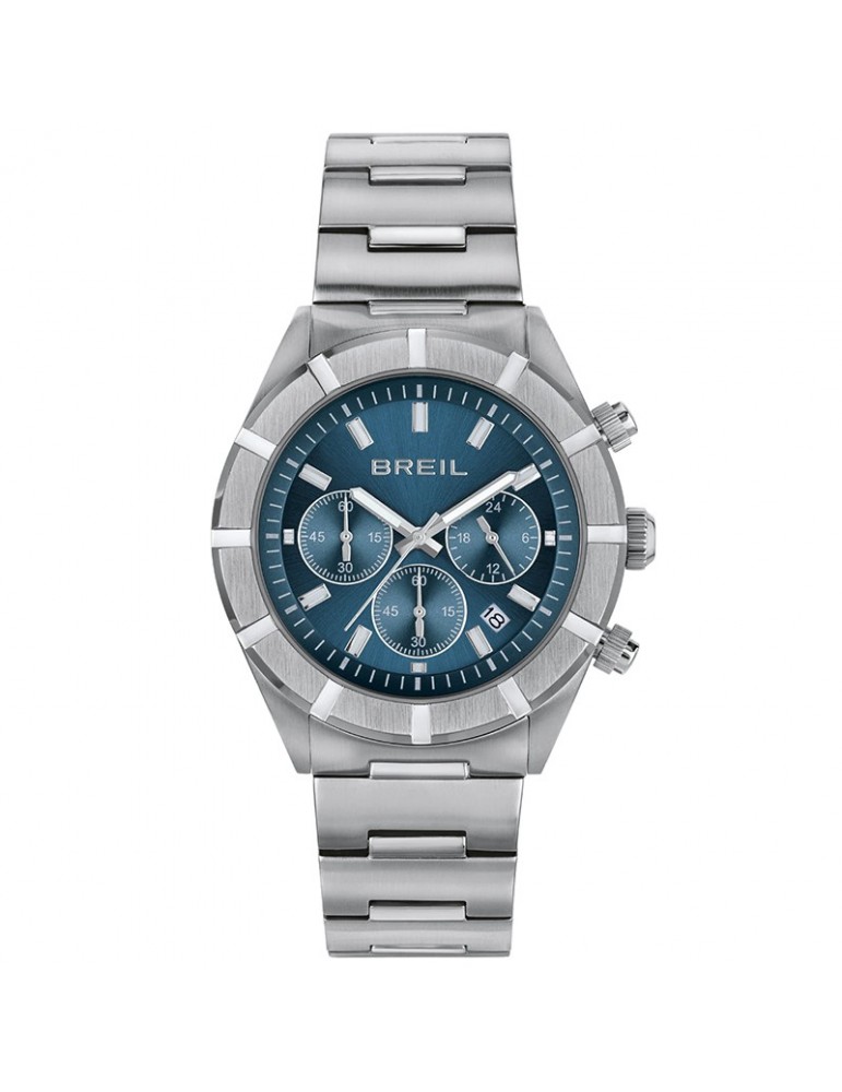Breil Men's Watch - B 12 H - Chronograph - Silver -42mm-Blue-TW2022