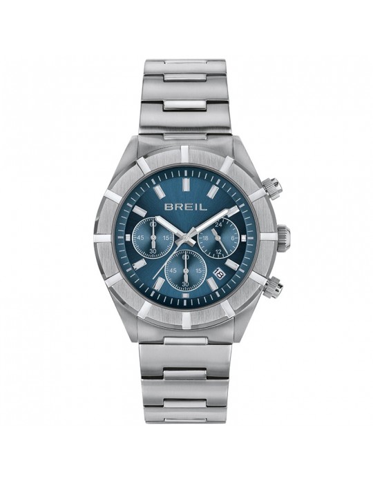 Orologio Breil da Uomo - B 12 H - Cronografo - Silver -42mm-Blu-TW2022