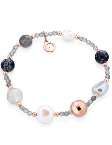 Bracciale Lelune Glamour - Sophie Winter-Perle-Quarzo Cloudy-LGBR542.2