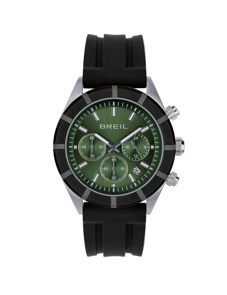 Orologio Breil da Uomo - B 12 H - Cronografo - Nero -42mm-Verde-TW2024