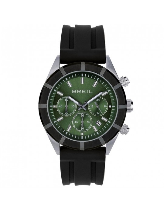 Breil Men's Watch - B 12 H - Chronograph - Black -42mm-Green-TW2024